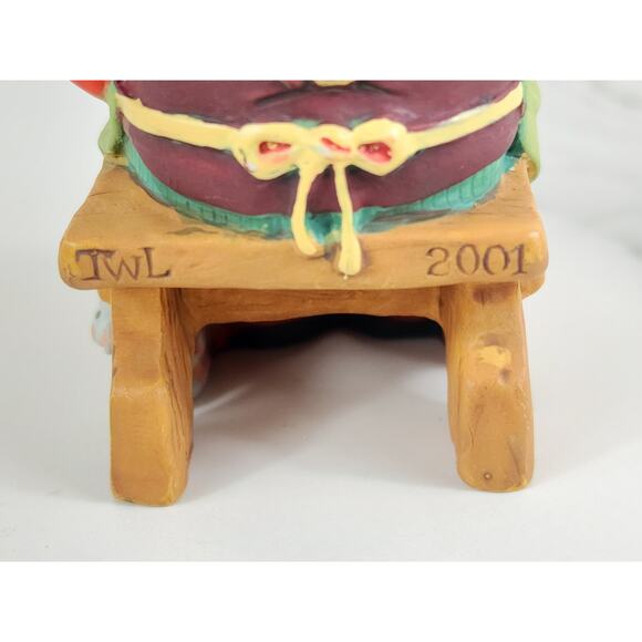Hallmark Carving Santa Ornament 2001 Christmas Holidays 3" Home Decor Vintage - Picture 10 of 16